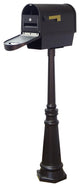 Classic Mailbox, Newspaper Tube, Locking Insert & Post, Direct Burial Kit