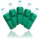 50 5Mm Pure White Strobe Lights 6" Spacing On Green Wire