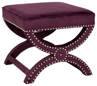 Safavieh Mystic Ottoman, Plum