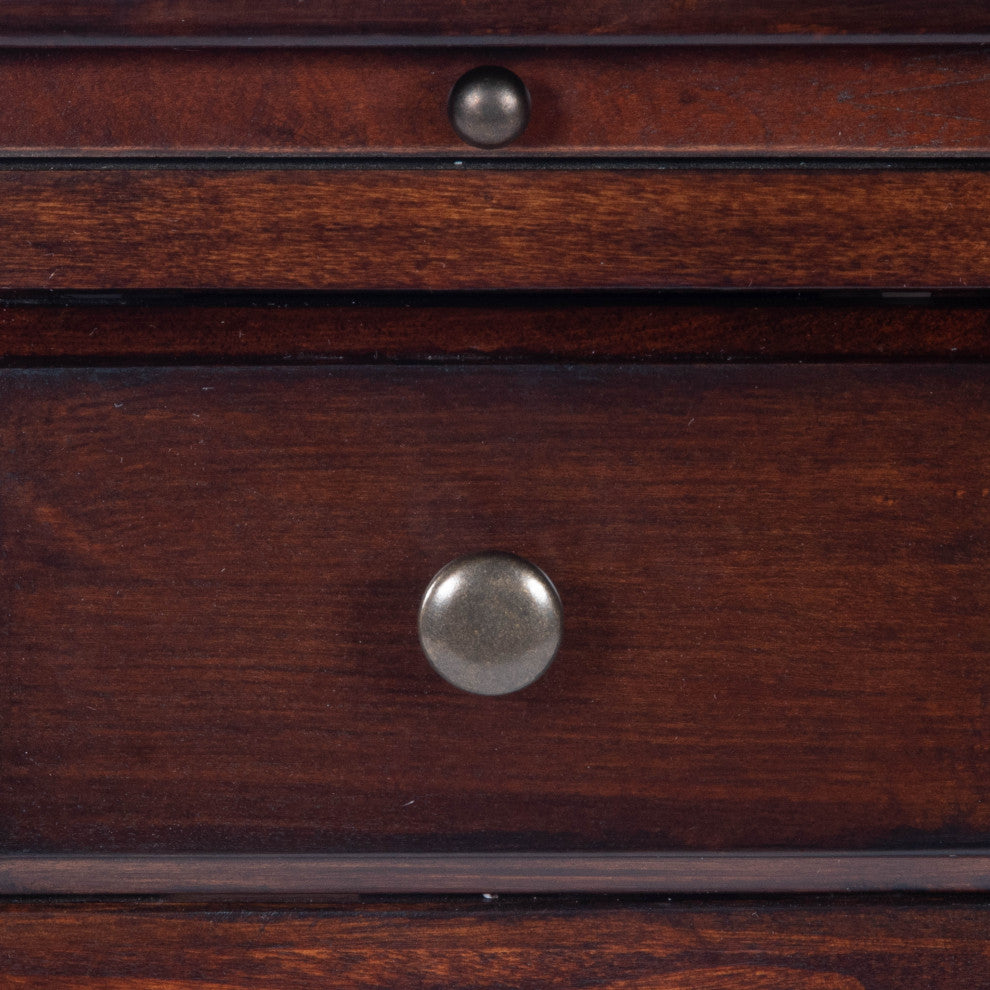 Butler Croydon Plantation Cherry Chairside Table, Dark Brown