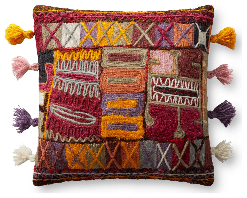 Loloi P0970 Multi 18" x 18" Cover Only Pillow
