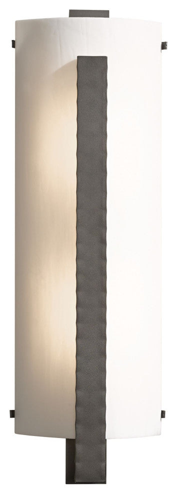 Forged Vertical Bar Large Interior Sconce, Dark Smoke