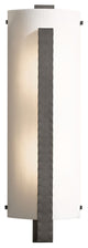 Forged Vertical Bar Large Interior Sconce, Dark Smoke