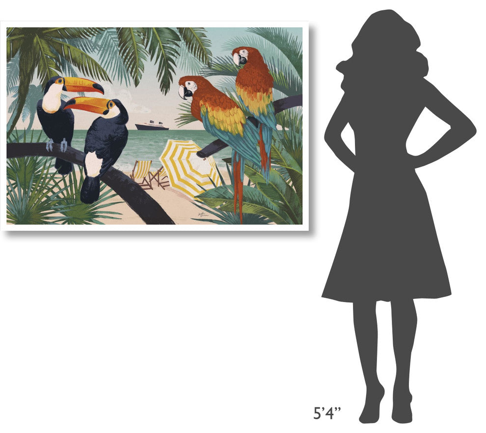 "Welcome to Paradise VI" Digital Paper Print by Janelle Penner, 50"x34"