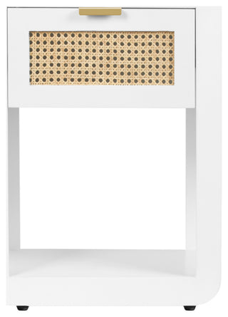 Langham Night Stand, White, Small