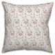 Love Bunny Pattern 16x16 Throw Pillow Cover