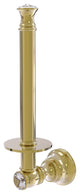 Carolina Crystal Upright Toilet Paper Holder, Unlacquered Brass