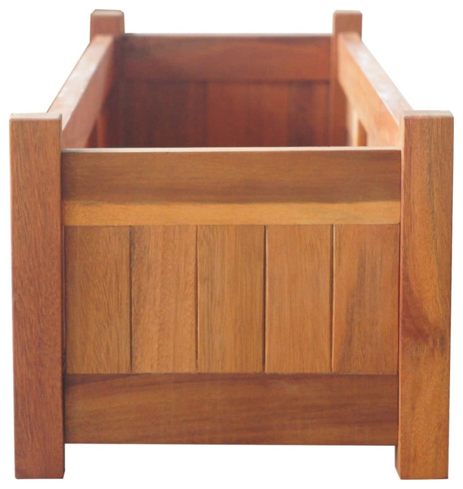 Vidaxl Garden Raised Beds 2-Piece Acacia Wood 39.4"x11.8"x9.8"