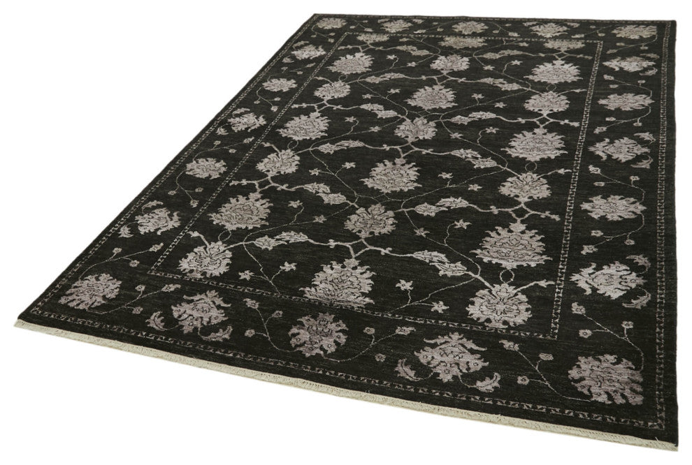 Rug N Carpet - Handwoven Oriental 6' 3'' x 9' 2'' Wool Oushak Area Rug