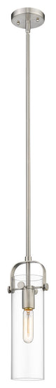 Innovations Lighting 423-1S-SN-4CL Pilaster 1 Light 25" Mini Pendant
