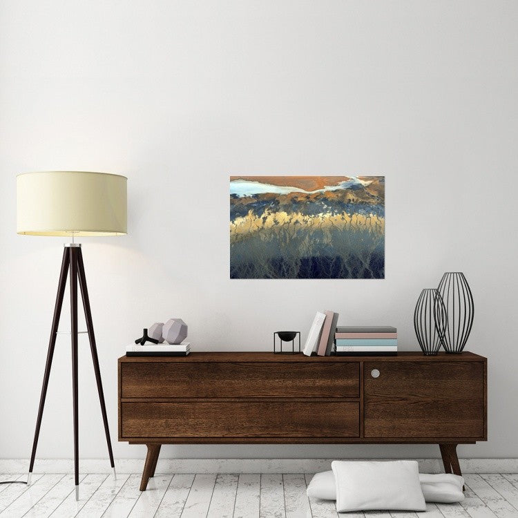 "California Aerial" Stretched Canvas Giclee by Tanja Ghirardini, 36x24"