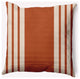 20" x 20" Stripe Indoor/Outdoor Polyester Throw Pillow, Sienna