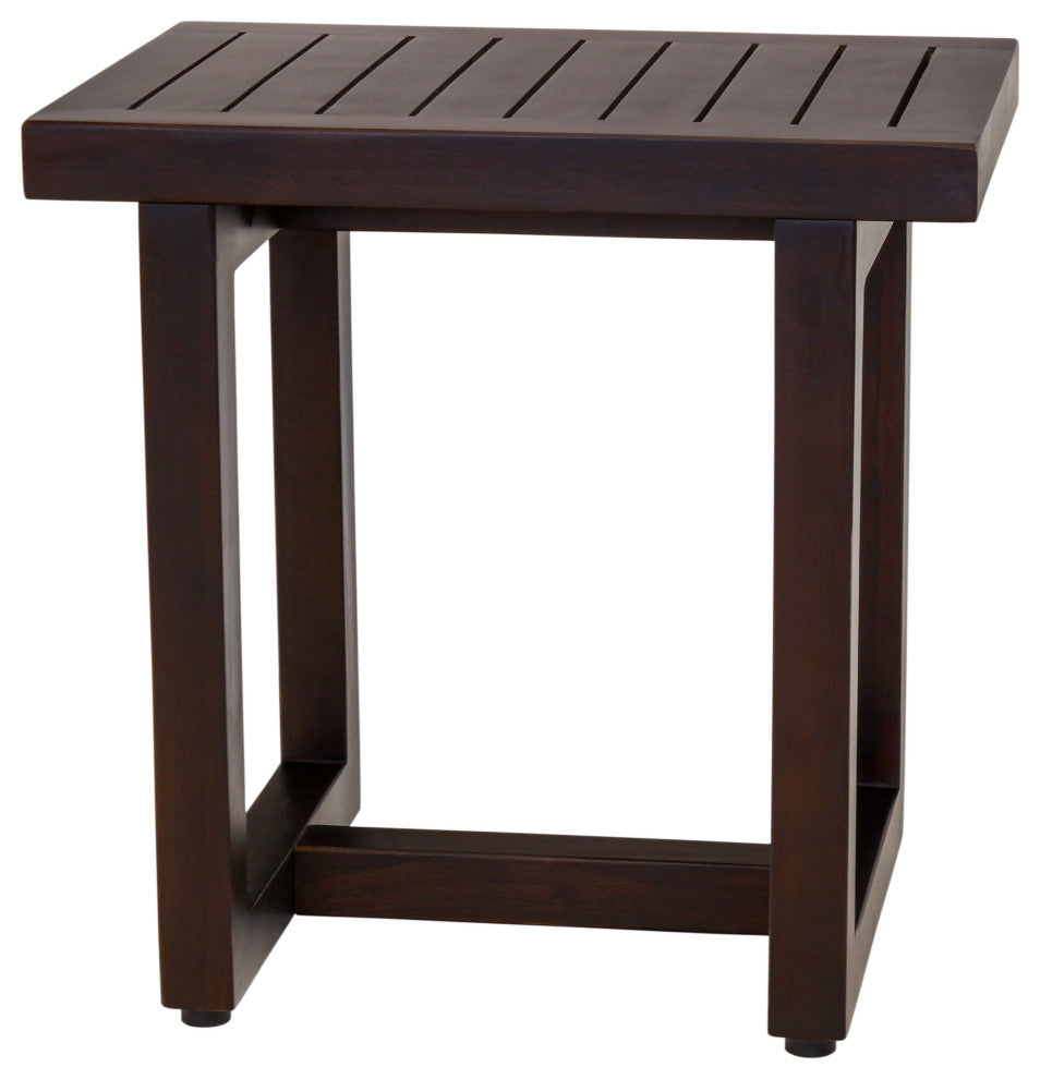 18" Spa Mocha-Shield Teak Shower Bench