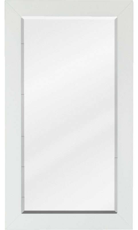 Cade Modern 16" Bathroom Mirror, White Cade Mirror