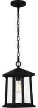 Quoizel SAT1909MBK 1-Light Outdoor Hanging Lantern, Satterfield
