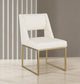 Jayce Faux Leather Dining Chair, Set of 2, Cream