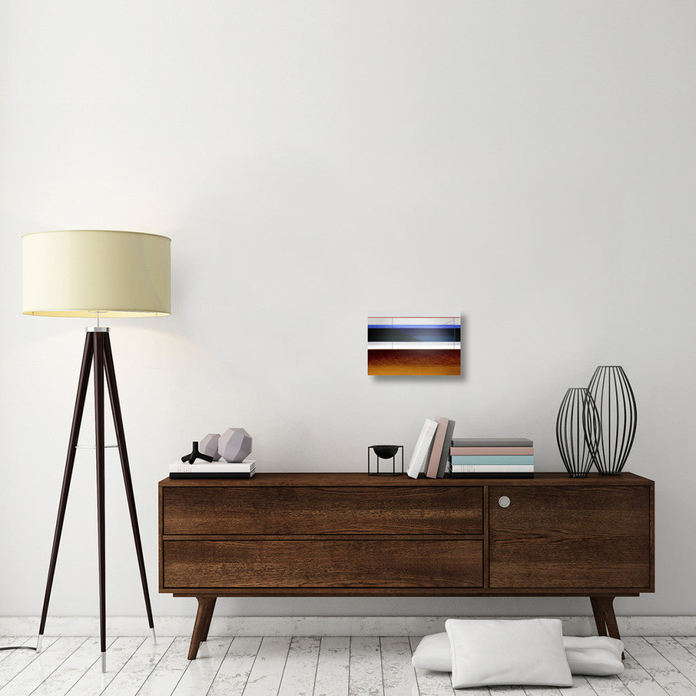 "Abstract Blue And Bright Brown" Fine Art Print