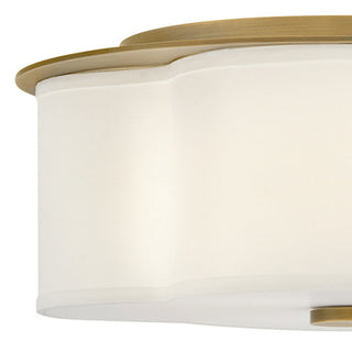 Hinkley Delaney Medium Flush Mount, Heritage Brass