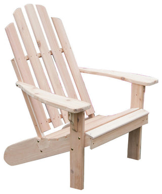 Cedar Kenebunkport Adirondack Chair, Unfinished