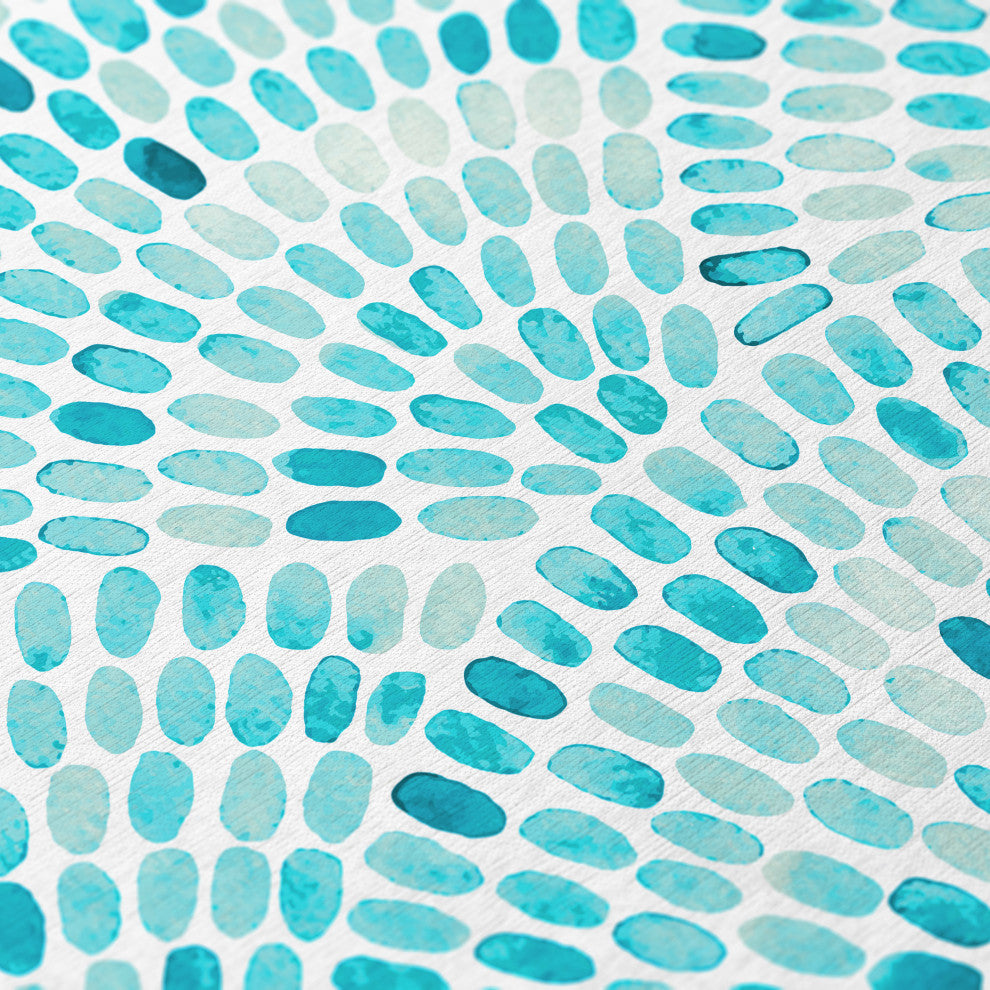 Indoor/Outdoor Seabreeze SZ7 Teal Machine Washable 8'x10' Rug