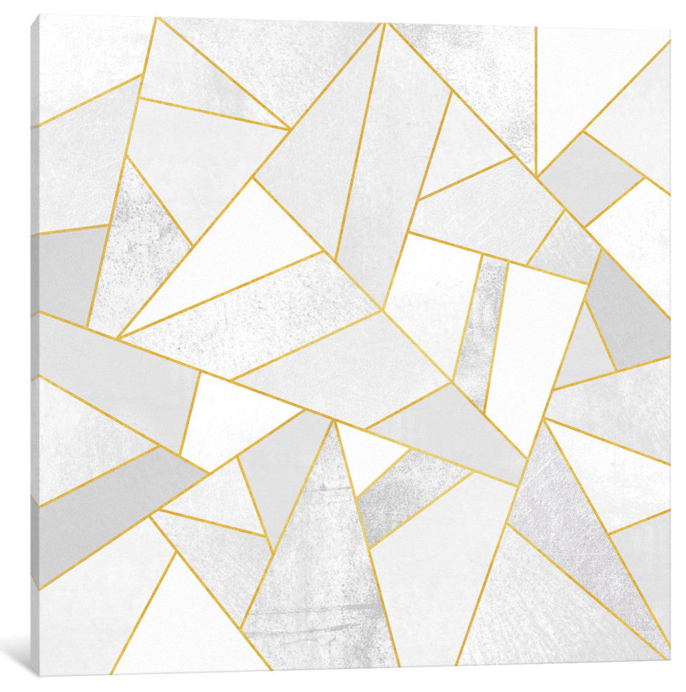 "White Stone" by Elisabeth Fredriksson, Canvas Print, 37"x37"