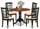 5 Pc Kitchen Table Set -Dining Table And 4 Wood Kitchen Chairs