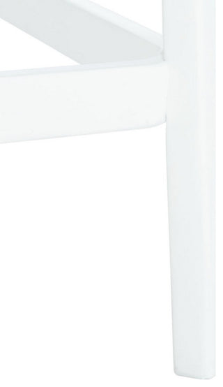 Safavieh Silus Backless Cane Center Stool, White/Natural