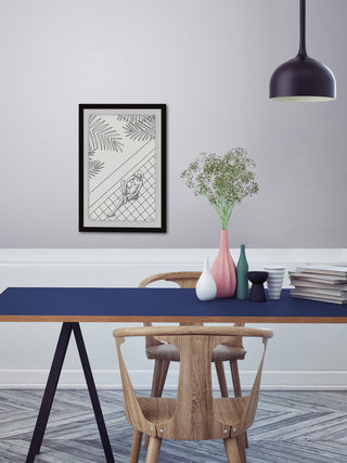 "Palms and Calm" Framed Painting Print, 12"x18"