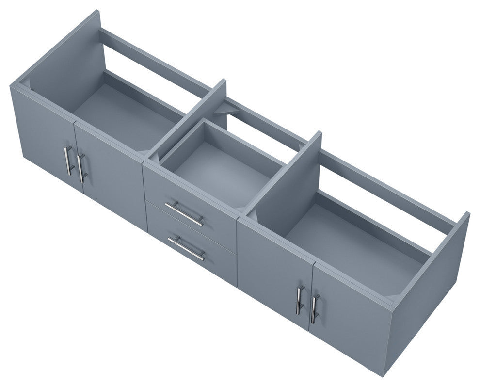 Geneva Transitional Dark Grey 72" Vanity Cabinet Only