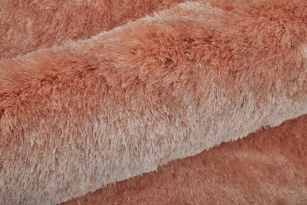 Weave & Wander Armada Plush Shag Rug, Blush, 7'6"x9'6"