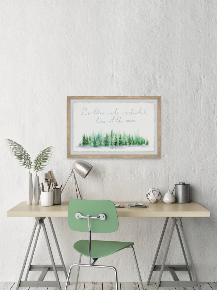 "Happiest Season of All" Framed Painting Print, 12x8