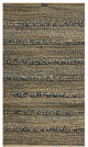 5" x 7" Blue and Tan Braided Stripe Area Rug