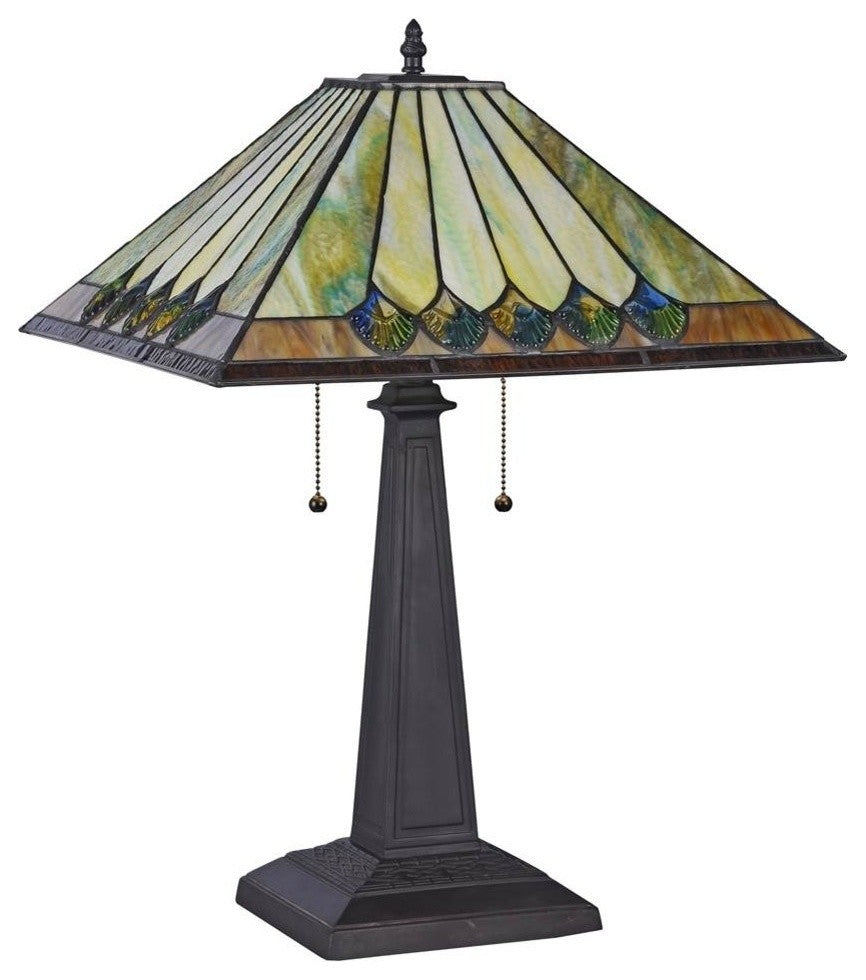 Graham 2-Light Mission Table Lamp 16"