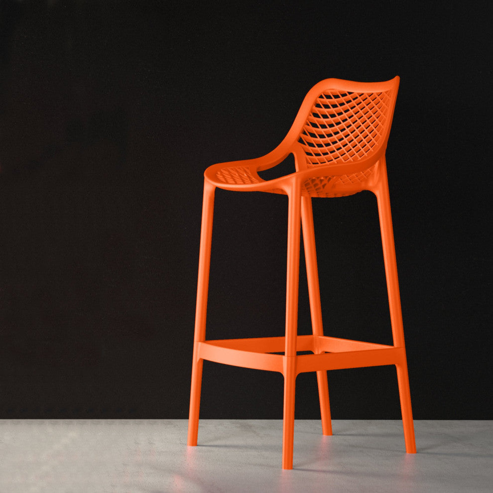 Compamia Air Counter Stools, Set of 2, Orange