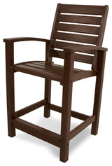 Polywood Signature Counter Chair, Mahogany