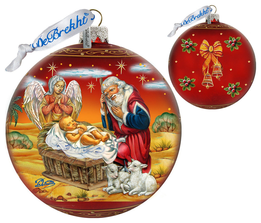 Adoration Ball In Red Le Ornament
