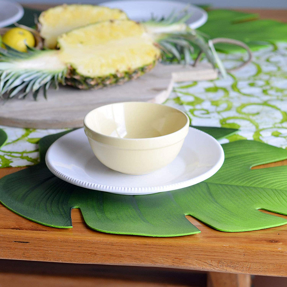 Palm Leaf Place Mats, Set of 4, 19"