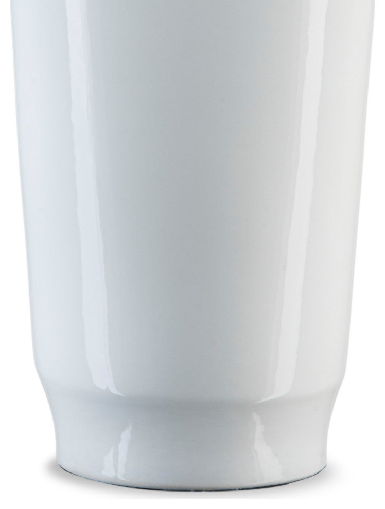 Imperial White Modern Shoulder Vase