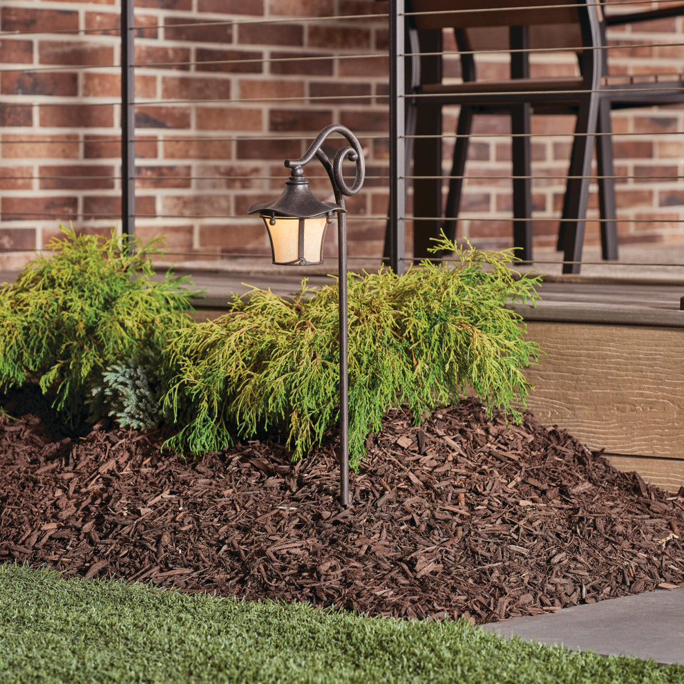 Cotswold 25" Aged Bronze Path and Spread 1--Light 12V