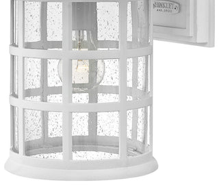 Hinkley Freeport Coastal Elements Medium Wall Mount Lantern, Textured White