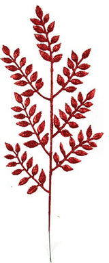 Glitter Ash Spray 17" Tall, Red