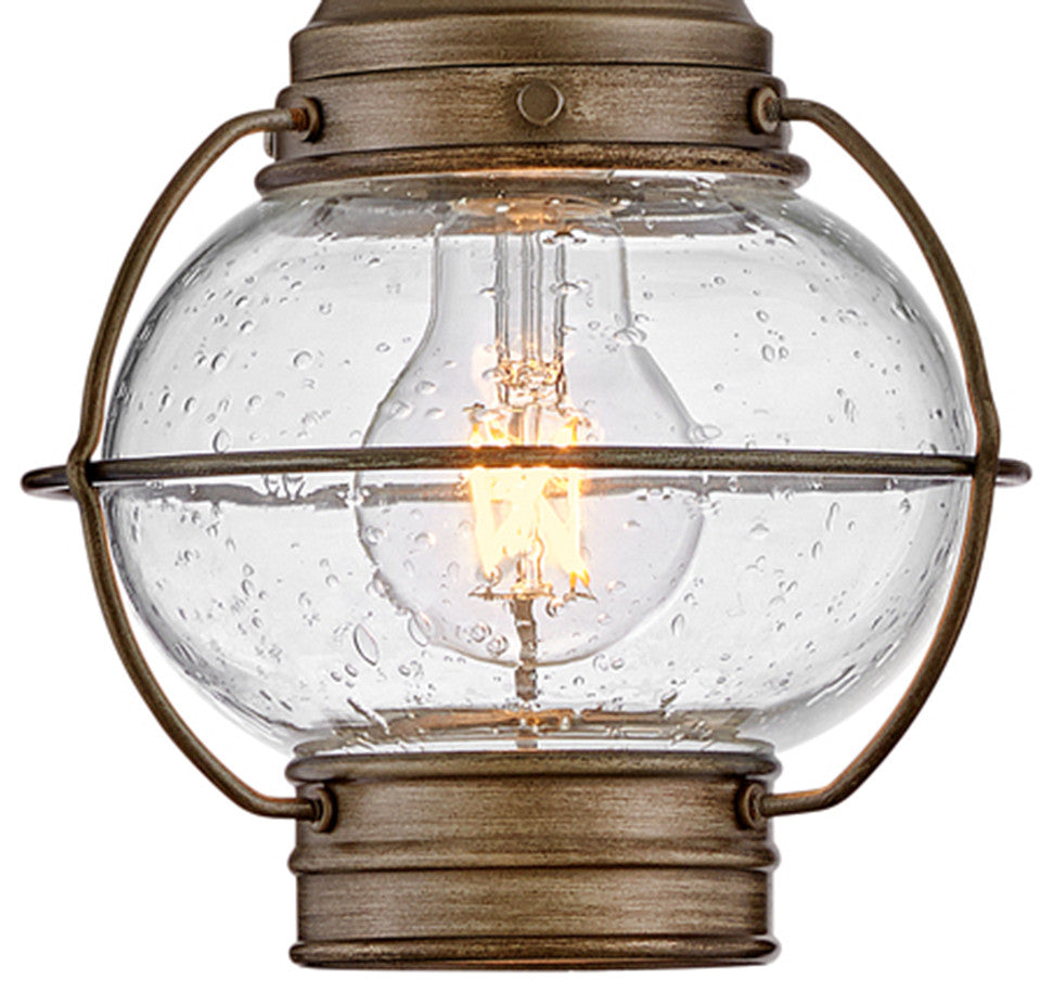 Hinkley Cape Cod 9" Small Outdoor Convertible Light Fixture, Burnished Bronze