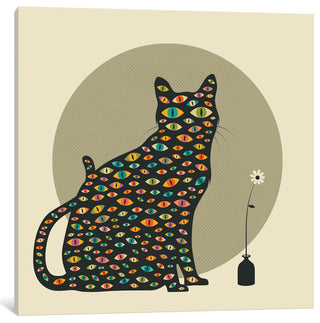 "The Watcher" by Jazzberry Blue, 12x12x1.5