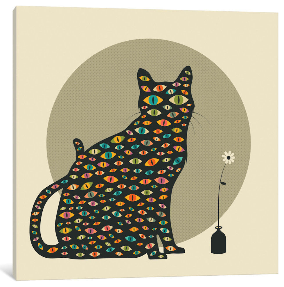 "The Watcher" by Jazzberry Blue, 12x12x1.5