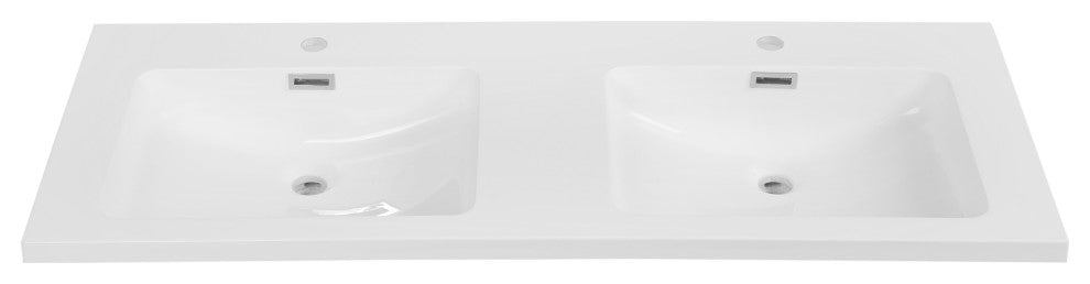 48" Solid Surface Resin Streamline K-1203-DBL-48 Vanity Top