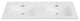 48" Solid Surface Resin Streamline K-1203-DBL-48 Vanity Top