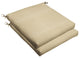 Sunbrella Outdoor Chair Cushion, Dupione Sand, 20"Wx20"Dx2.5"H
