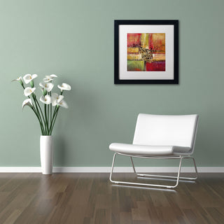 'Round and Round' Matted Framed Canvas Art by Ricardo Tapia