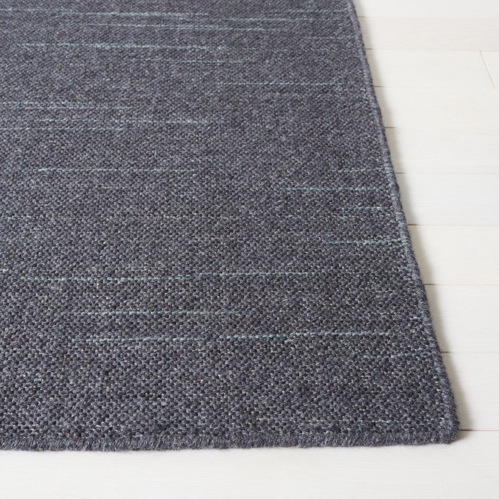 Safavieh Kilim Collection KLM125H Rug, Dark Grey, 2'3" X 9'