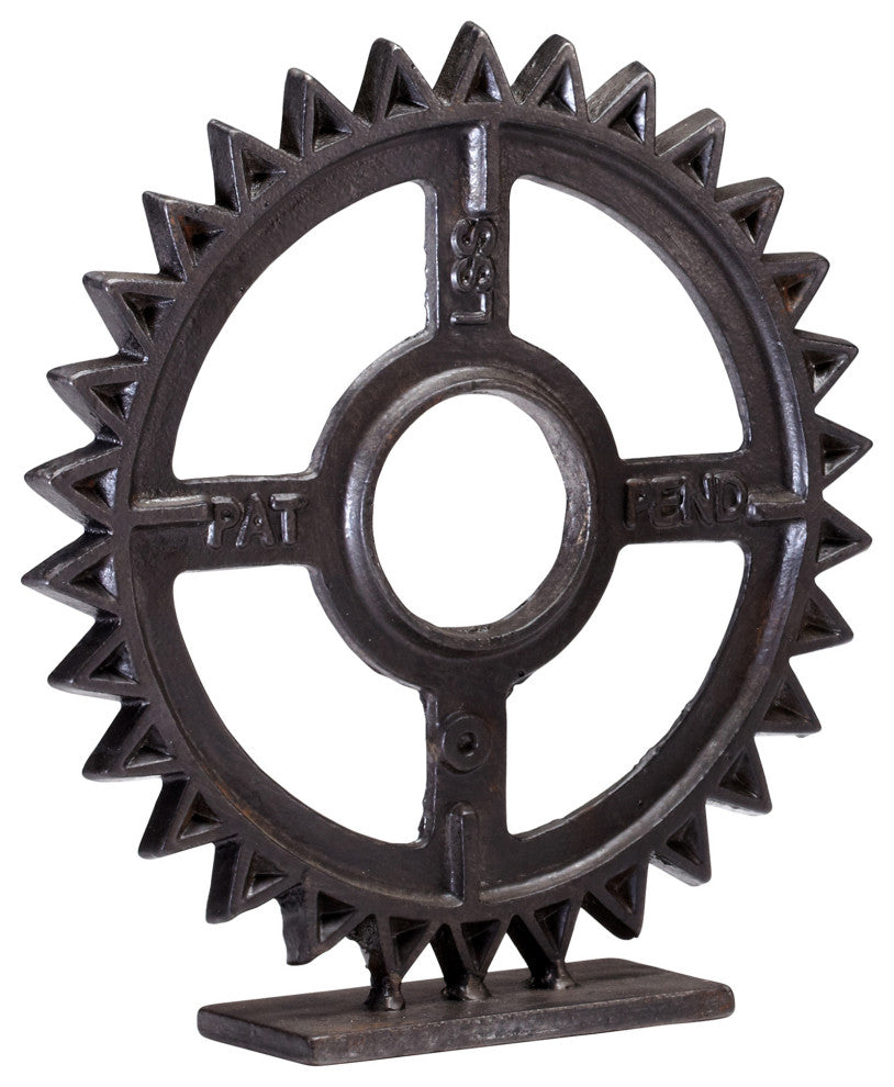 Cyan Design Gear Sculpture #4, Bronze